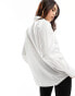 Фото #4 товара Mango oversized shirt in white