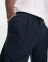 Ben Sherman pique short with pinktuck seam in navy