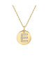 Фото #1 товара Suzy Levian New York suzy Levian Sterling Silver Cubic Zirconia Letter "E" Initial Disc Pendant Necklace