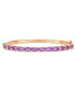 ფოტო #1 პროდუქტის Amethyst (6 ct. t.w.) Bangle in 18k Rose Gold over Sterling Silver