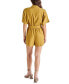 Фото #2 товара Women's Honor Belted Short-Sleeve Romper