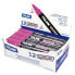 MILAN Display Box 12 Fluoglass Markers Chisel Tip 2 4 mm Pink Colour