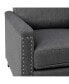 Фото #11 товара Мануальное кресло MERRICK LANE renza с подушкой в стиле заголовка и деталями отделки гвоздями - Дом Мебель Кресла