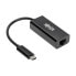 Фото #2 товара Tripp U436-06N-GB USB-C to Gigabit Network Adapter with Thunderbolt 3 Compatibility - Black - Black - Vietnam - CE - FCC - REACH - 0 - 45 °C - -10 - 70 °C - 22.7 mm