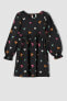 Фото #5 товара Платье для малышей defacto Длинное платье с рубашкой-велосипедкой в бабочках