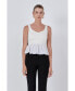 Фото #2 товара Women's Back Bow Contrast Top