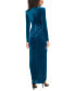 Фото #3 товара Women's Velvet Evening Gown