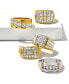 ფოტო #4 პროდუქტის Men's Diamond Ring (1/2 ct. t.w.) in 10k Gold and White Gold