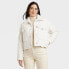 Фото #1 товара Women's Faux Fur Lined Trucker Jacket - Universal Thread Ivory XL