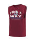 Фото #3 товара Men's Threads Burgundy Colorado Avalanche 2022 Stanley Cup Champions Softhand Muscle Tank