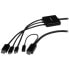 StarTech.com USB-C - HDMI or Mini DisplayPort to HDMI Converter Cable - 2 m (6 ft.) - 2 m - HDMI - HDMI + Mini DisplayPort + USB Type-C - Male - Male - Straight