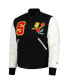 Фото #3 товара Men's Black The Simpsons Basketball Full-Zip Varsity Jacket