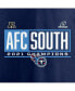 Фото #5 товара Men's Navy Tennessee Titans 2021 AFC South Division Champions Blocked Favorite T-shirt
