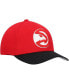 Фото #3 товара Men's Red, Black Atlanta Hawks MVP Team Two-Tone 2.0 Stretch-Snapback Hat