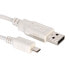 Фото #3 товара VALUE USB 2.0 Cable, A - Micro B, M/M 3.0m, White, 3 mm