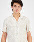 Men's Regular-Fit Botanical-Print Button-Down Camp Shirt, Created for Macy's