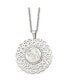 Фото #1 товара Chisel polished Angel Pendant Cable Chain Necklace