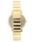 Фото #1 товара Women's Quartz Gold-Tone Stainless Steel Cut Edge Bracelet Watch, 36mm