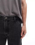 Levi's 568 loose straight cargo jeans in washed black