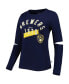 Фото #3 товара Women's Navy Milwaukee Brewers Formation Long Sleeve T-shirt