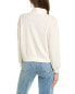 Фото #2 товара Свитер Monrow Terry Cloth 1/2-Zip с белым цветом для женщин размера XL