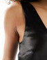 Фото #6 товара ASOS DESIGN satin low scoop neck cami in black