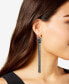 Pavé & Chain Tassel Linear Drop Earrings, Created for Macy's