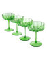 Фото #1 товара Martini and Champagne Flower Vintage Glass Coupes, Set of 4