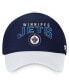 Фото #2 товара Men's Navy, White Winnipeg Jets Fundamental 2-Tone Flex Hat