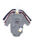 ფოტო #2 პროდუქტის Baby Boys Cotton Long-Sleeve Bodysuits, Cars 5-Pack