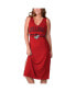 ფოტო #1 პროდუქტის Women's Red Georgia Bulldogs Training V-Neck Maxi Dress