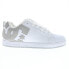 Фото #2 товара DC Court Graffik 300529 Mens White Leather Low Top Lace Up Skate Sneakers Shoes