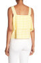 Amanda Uprichard Sleeveless Yellow Gingham Top size L 150372 - фото #2