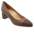 Фото #2 товара Trotters Kiki T1957-104 Womens Brown Narrow Leather Pumps Heels Shoes 11