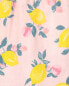 Toddler Lemon Print Sundress Made With LENZING™ ECOVERO™ 4T