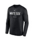 Men's Black Chicago White Sox Authentic Collection Team Logo Legend Performance Long Sleeve T-shirt