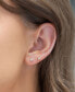 ფოტო #3 პროდუქტის Women's Teeny Tiny Clear Cluster Studs