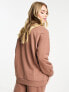 Фото #5 товара Miss Selfridge oversized sweatshirt co-ord in mocha