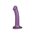 Soft Silicone Dildo Metallic - Size M, 18 cm