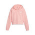 Фото #1 товара Puma Essential Elevated Cropped Pullover Hoodie Womens Pink Casual Outerwear 675