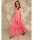 ფოტო #5 პროდუქტის Women's Eyelet Maxi Dress