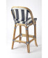 Фото #4 товара Lila Stripe Rattan Bar Stool