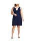 ფოტო #1 პროდუქტის Plus Size Cotton Jersey Sleeveless Swim Cover-up Dress Print