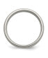 ფოტო #3 პროდუქტის Titanium Brushed with Sterling Silver Inlay Wedding Band Ring