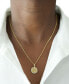 ფოტო #2 პროდუქტის Diamond Aquarius Disc 18" Pendant Necklace (1/10 ct. t.w.) in Gold Vermeil, Created for Macy's