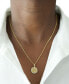 Diamond Aquarius Disc 18" Pendant Necklace (1/10 ct. t.w.) in Gold Vermeil, Created for Macy's