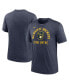 Фото #1 товара Men's Heather Navy Milwaukee Brewers Swing Big Tri-Blend T-shirt