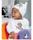ფოტო #3 პროდუქტის Baby Royal Baby Horse Print Organic Cotton Gloved Footed Coverall With Hat in Gift Box