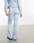 Фото #4 товара COLLUSION x008 rigid puddle flare jeans co-ord in light blue