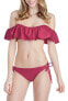 Raisins Juniors Pink Summer Solstice Mermaid Flounce Bra Bikini Top Size XL - фото #2